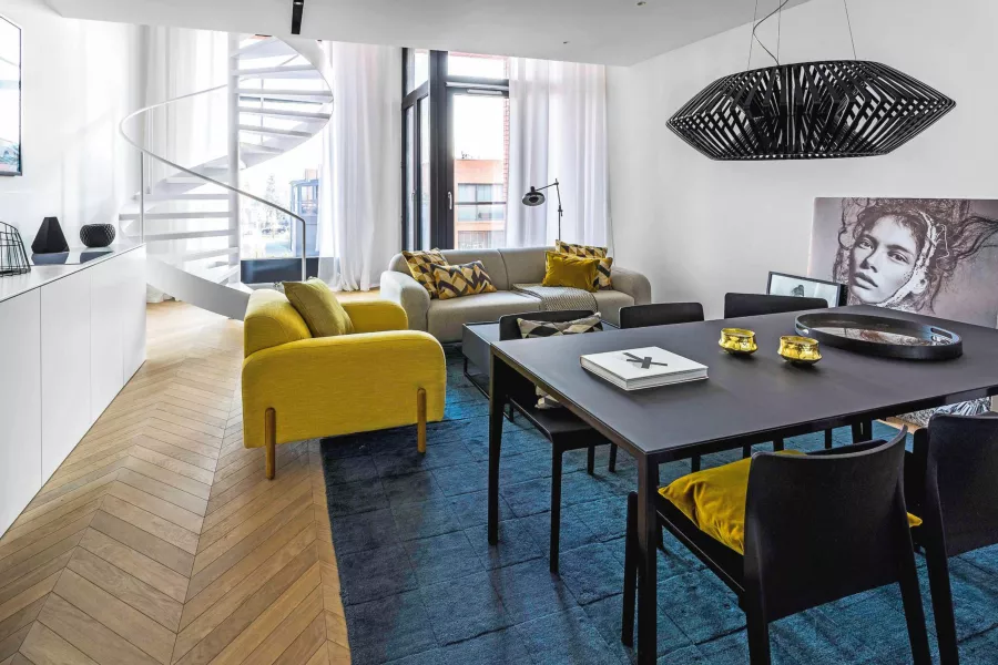 Minimalist, aydınlık ve modern. Ania ve Grant'in dairesi yaşamak istemenize neden oluyor